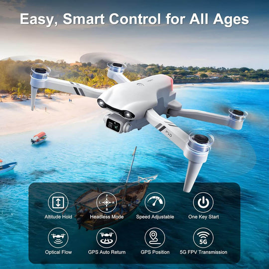 4D-F10 Pro WiFi/GPS Drone with HD Camera