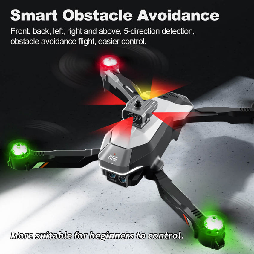 4D-M2 Obstacle Avoidance Drone With Colored Lights