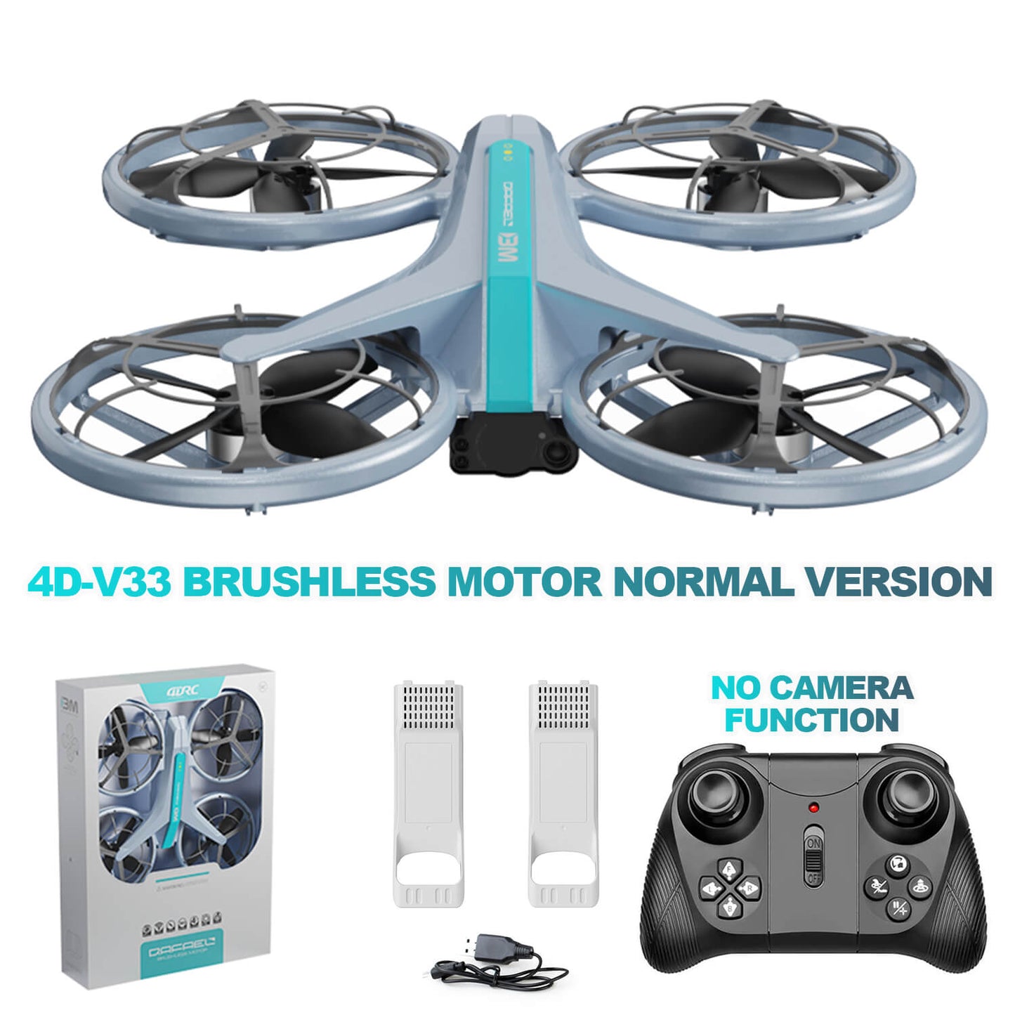 4D-V33 Brushless Motor Drone with Color Changing Lights