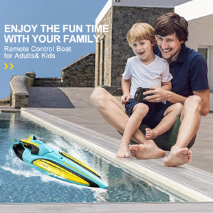 4D-S1 Remote Control Boat (Yellow) with 2 Batteries