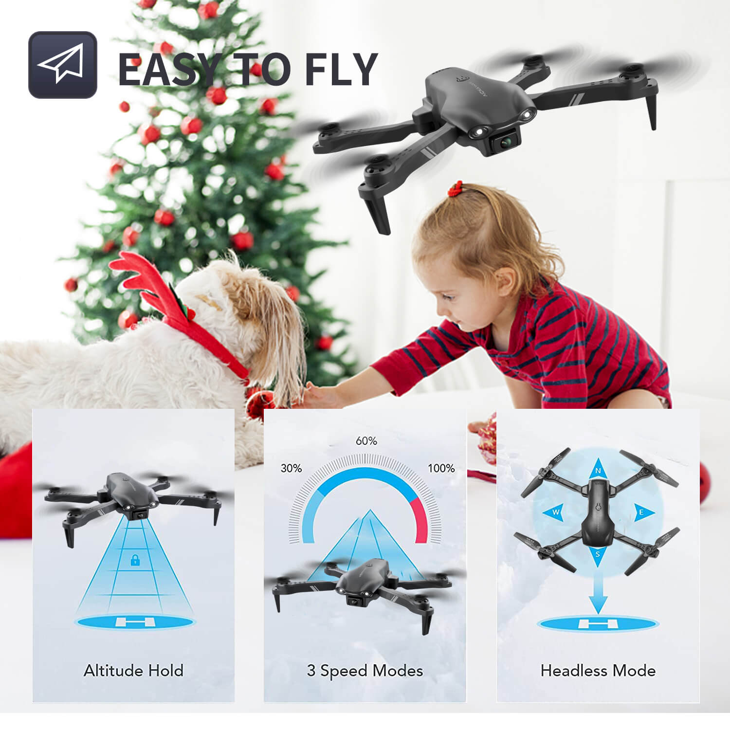 4DRC 4D-V13 mini drone with camera for adults and kids