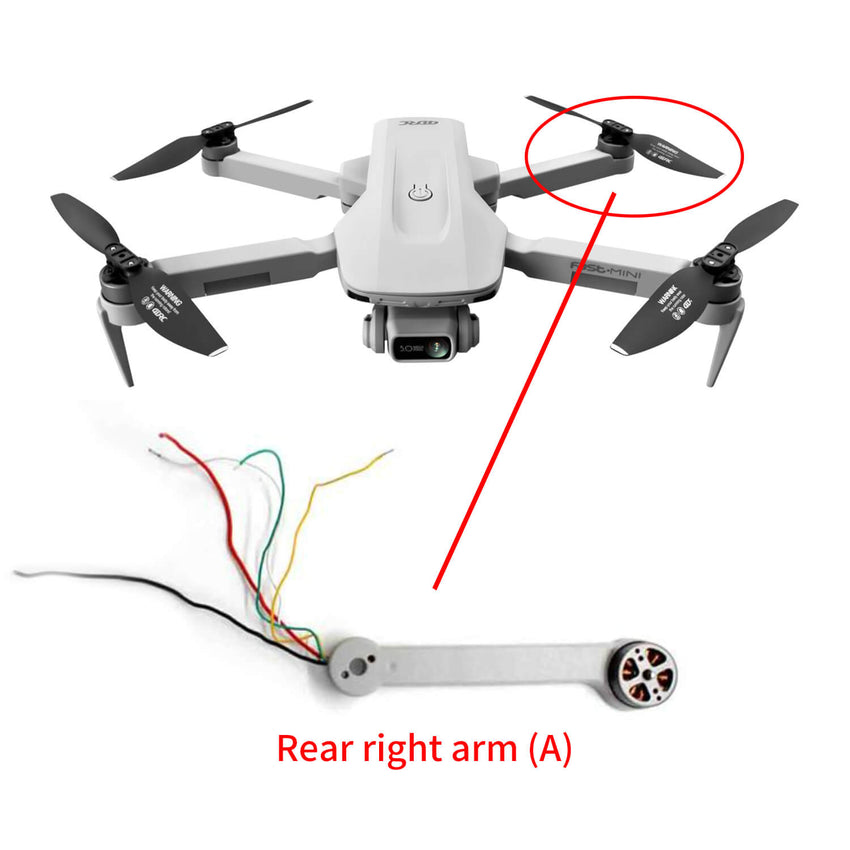 4D-F8 GPS Drone Arm with Motor accessories