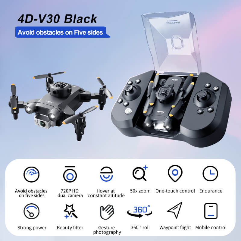 4D-V30 mini obstacle avoidance drone with HD camera