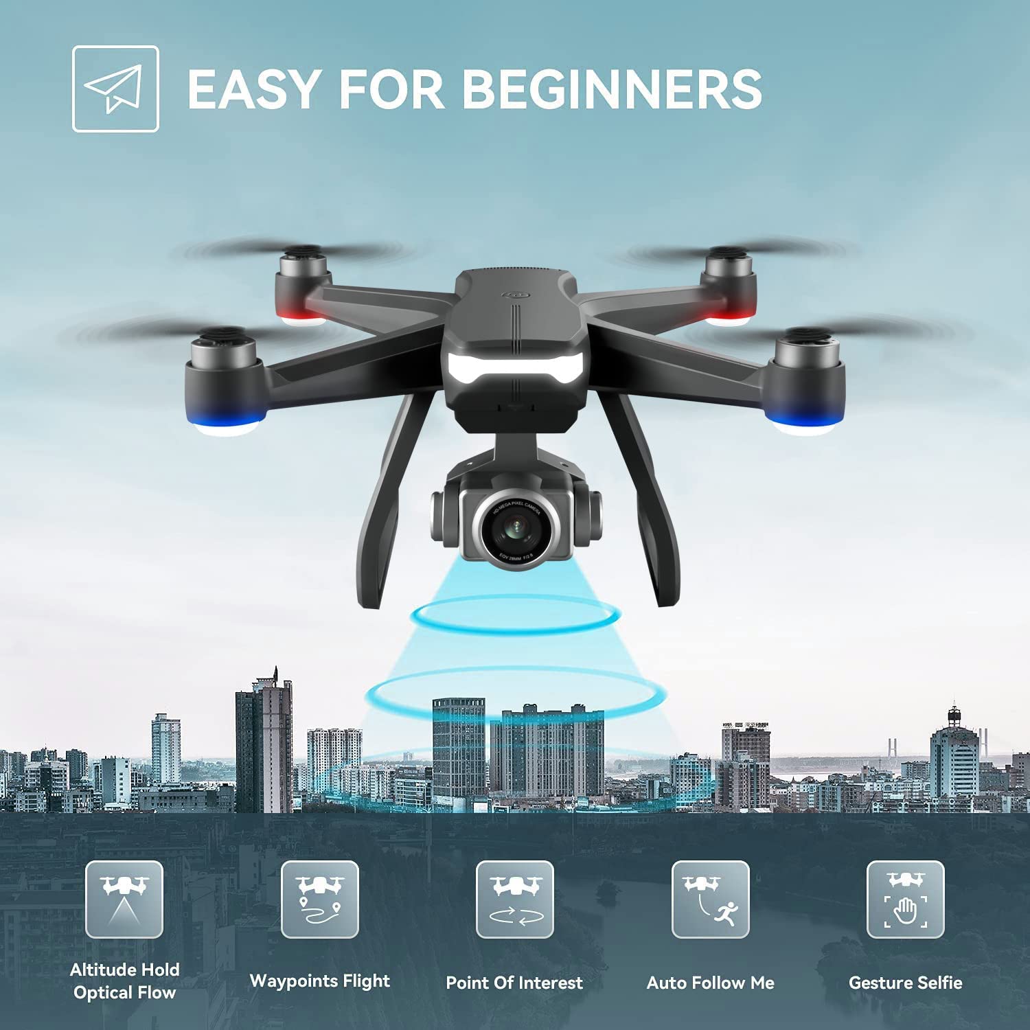 4D F11 Brushless Motor GPS Drone with HD Camera 4DRC