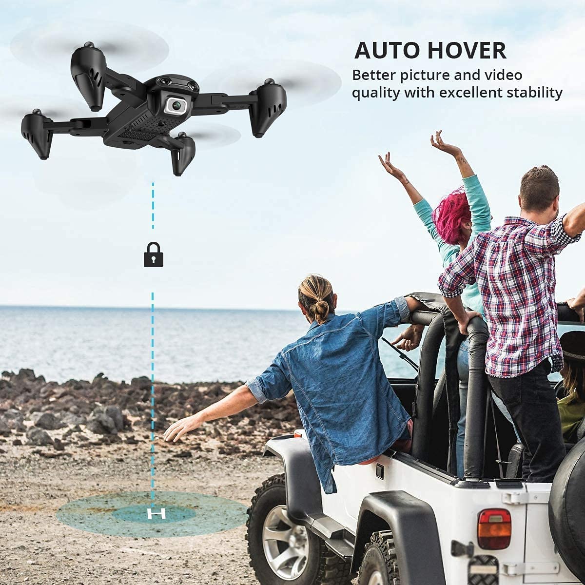 4DRC 4D-F6 Foldable Drone with1080P HD Wifi Camera