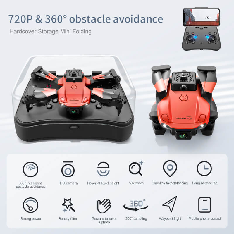 4D-V26 obstacle avoidance drone with HD camera, mini foldable