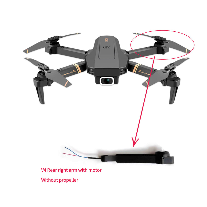 4D-V4 Drone Arm with Motor accessories