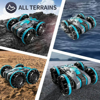 4D-C9 RC Car 2.4 GHz Amphibious Car Boat Toys for 5-12 Year Old Boys Gifts